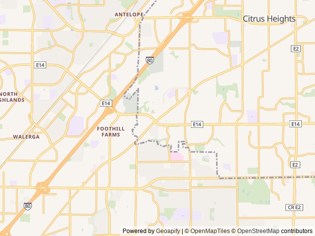 Map for Fully stocked Big Bertha 24ft with solar near Citrus Heights, CA