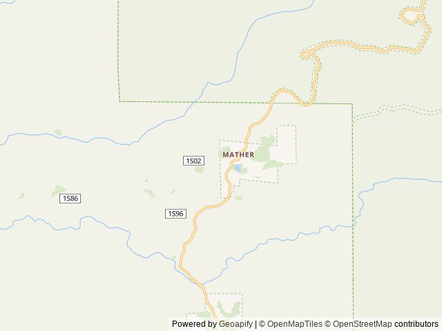 Map of Evergreen Lodge location at Groveland, CA, United States