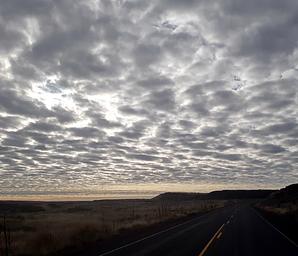 Evening sky at Pacific Lake