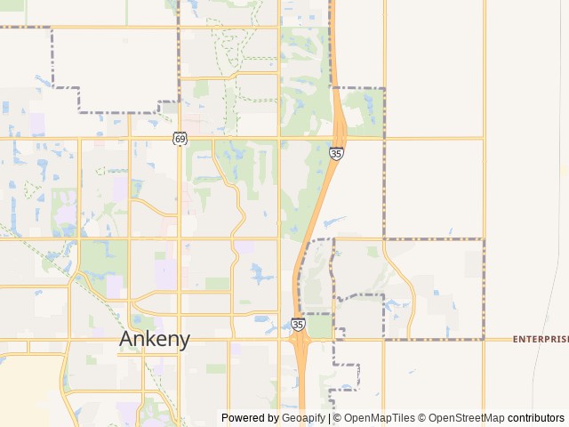 Map for 2013 Forest River RV Surveyor Sport SP 220 near Ankeny, IA