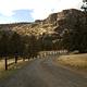 Rocky Canyon across Crooked River at Lone Pine Campground
