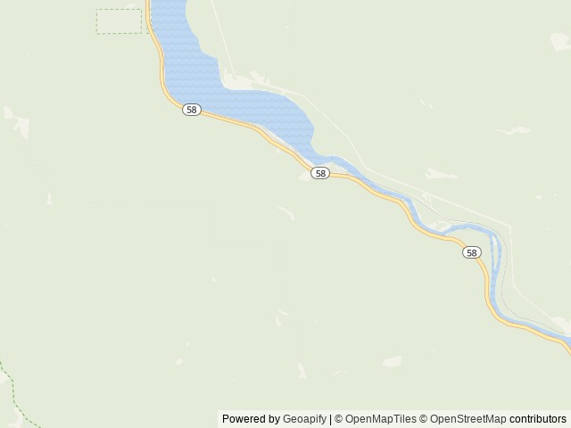 Map of Black Canyon Campground (Willamette National Forest, OR) location at Coburg, OR, United States