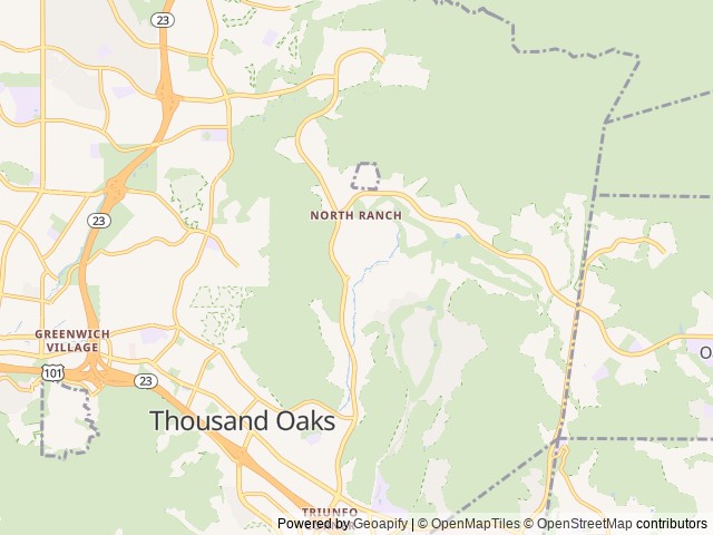 Map for Beautiful Malibu Home Away from Home near Thousand Oaks, CA