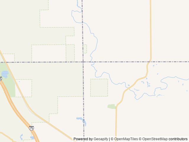 Map of River View Campground location at Sterling, MI, United States
