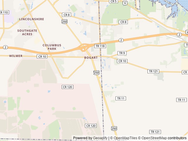 Map of Sandusky RV Resort location at Sandusky, OH, United States