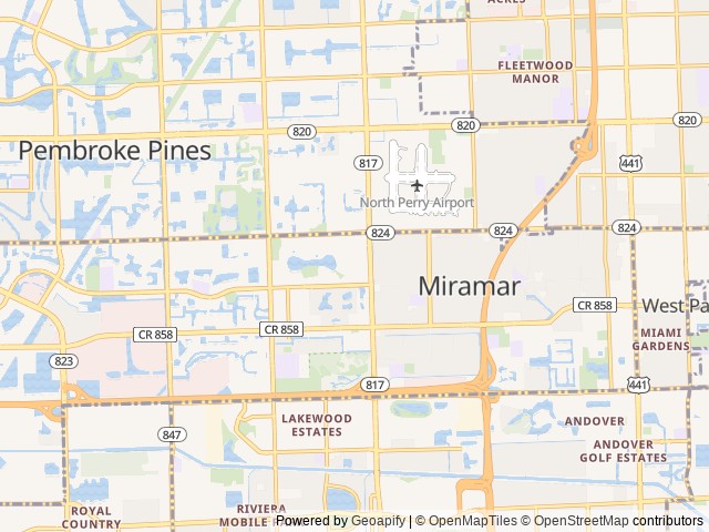 Map for 2014 Keystone Bullet Premier Ultra lite near Miramar, FL