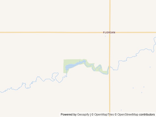 Map of Marshall County Park at Florian location at Stephen, MN, United States