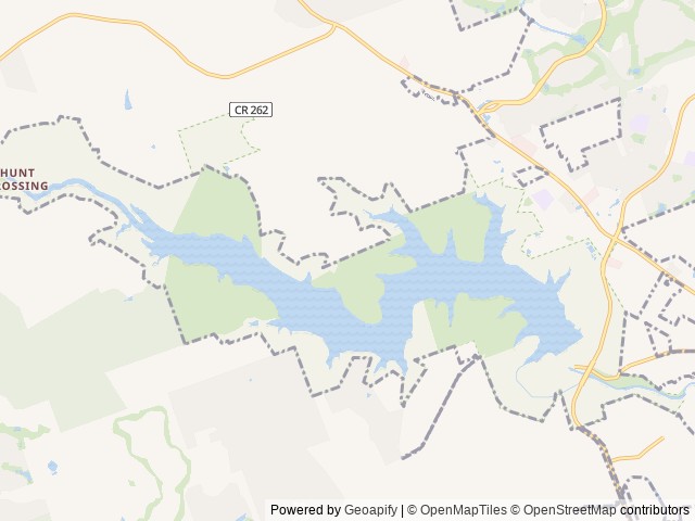 Map of Russell Park location at Georgetown, TX, United States