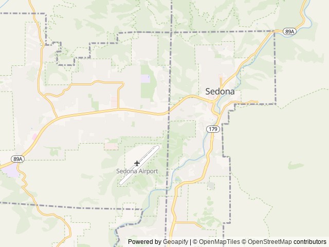 Map of Ambiente location at Sedona, AZ, United States