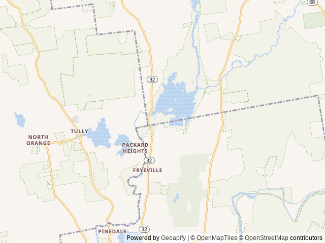 Map of Tully Lake Recreation Area (MA) location at Royalston, MA, United States