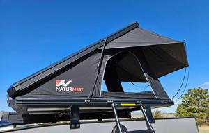 Off-Grid Teardrop Trailer Camper with Rooftop Tent