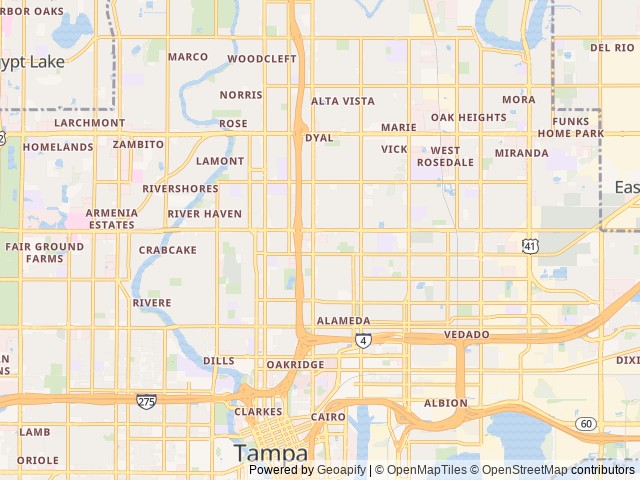 Map for Keystone Coleman near Tampa, FL