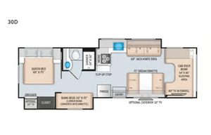 C9 Luxury Thor 10 Sleeper w 3 Bunks! 2 Slides-WiFi
