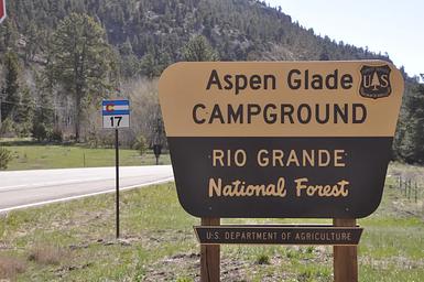Aspen Glade entry sign