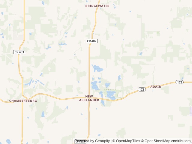 Map of Fireside Lake Campground location at Unity Township, OH, United States
