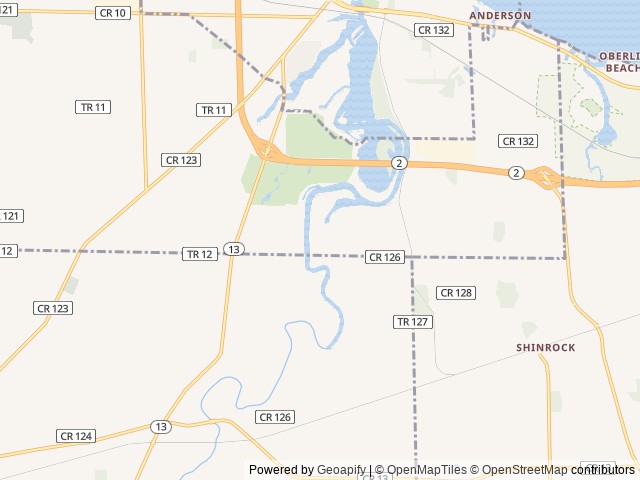 Map of Huron River Valley Resort location at Sandusky, OH, United States