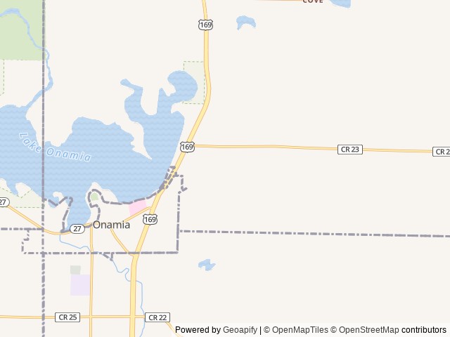 Map of Soo Line Trail / Onamia KOA location at Onamia, MN, United States