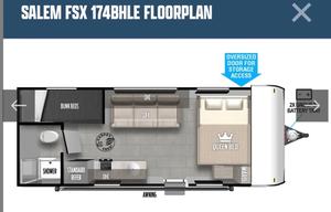 2025 Forest River RV Salem FSX 174BHLE