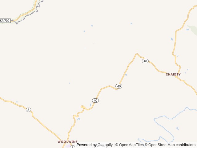 Map for Mountain Retreat near Woolwine, NC