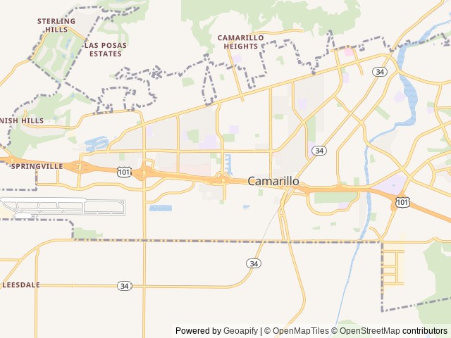 Map for 2022 Grand Design Imagine XLS 21BHE near Camarillo, CA