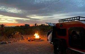 Relax with our Sunset Teardrop!
