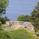 Concrete Endicotte Battery White,  with the Potomac River in the background.  Located below the old fort.