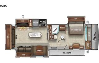 WOW King bed 3 slides looks like 5th wheel inside