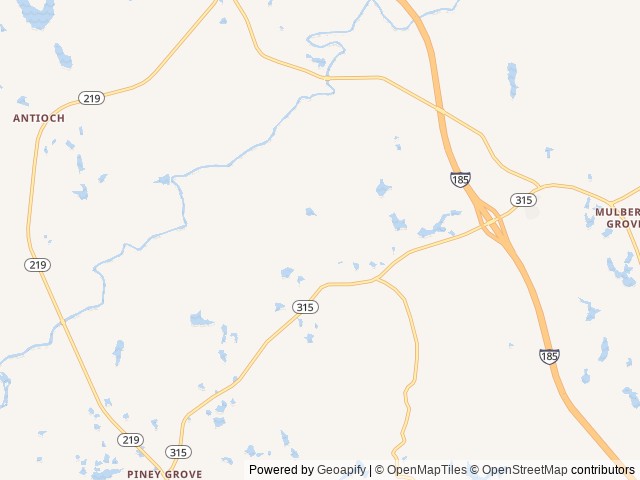 Map for 2021 KEYSTONE COUGAR 364BHL Fifth Wheel near Harris County, AL