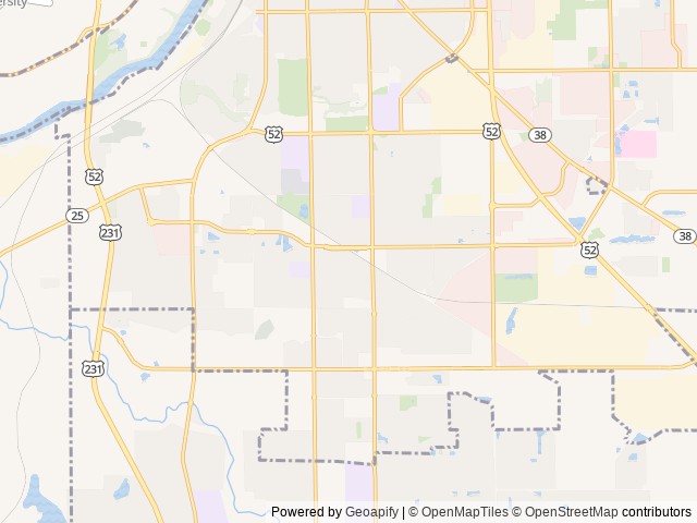 Map for 2024 Coachmen Catalina 184BHSX near Lafayette, IN