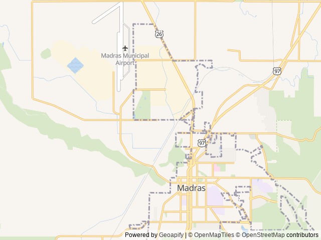 Map for The Cozy Bunkhouse | Sleeps 8 | Delivery + Setup near Madras, OR