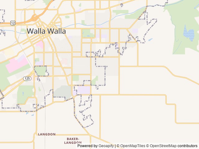 Map for 2021 Black Series Camper Black Series Camper HQ19 near Walla Walla, WA