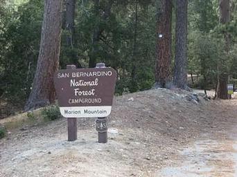 Marion Mountain Campground Sign