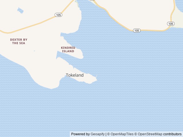 Map of Tokeland Beachfront Campsite location at Tokeland, WA, United States