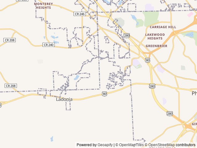 Map for 2023 Cruiser Radiance Ultra Lite 26KB near Phenix City, AL
