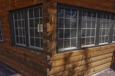 Woods Cabin Corner View