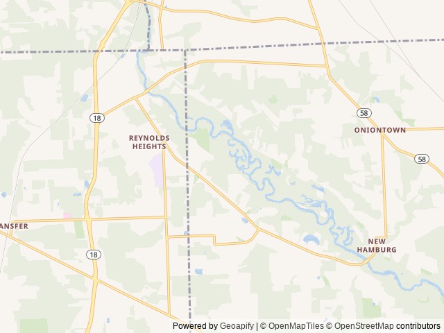 Map of Adventure Bound Camping Resort at Shenango Valley location at Transfer, PA, United States
