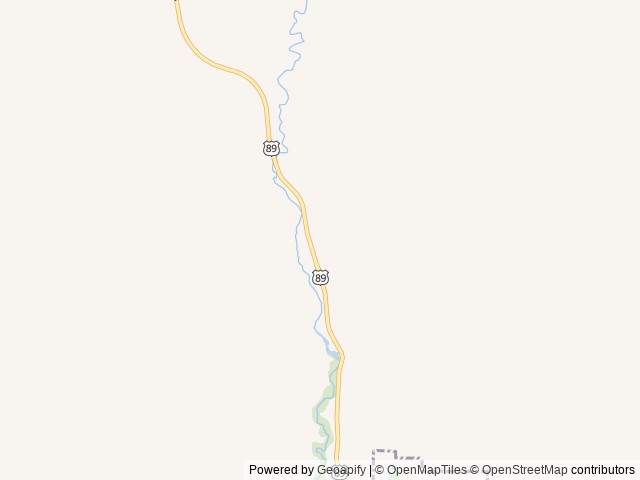 Map of Desert Bloom Campground location at Kanab, UT, United States
