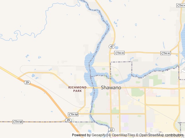 Map for 2021 Forest River RV Cherokee 274BRB near Shawano, WI