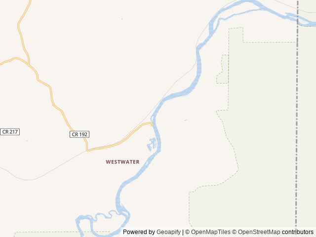 Map of Westwater Campground (Ranger Station) location at Westwater, UT, United States