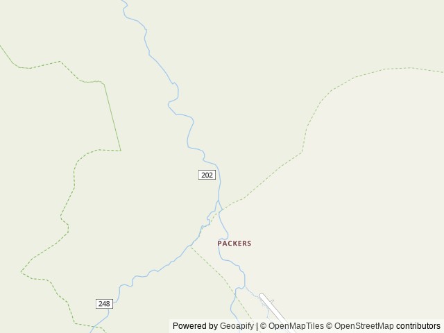 Map of Kenck Cabin location at Choteau, MT, United States