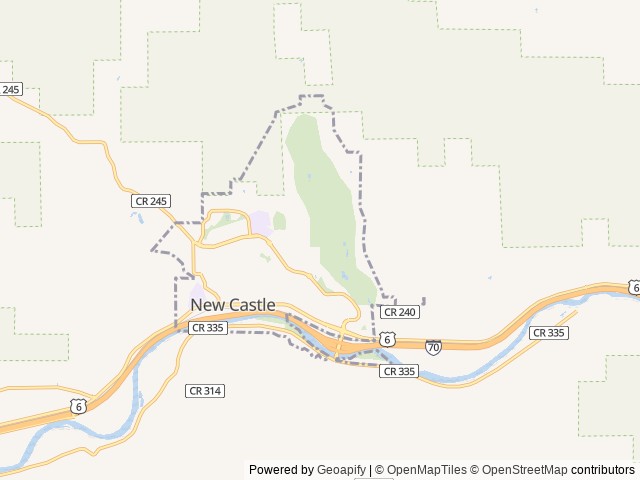 Map for Mercedes Sprinter Camper Van near Breckenridge, CO