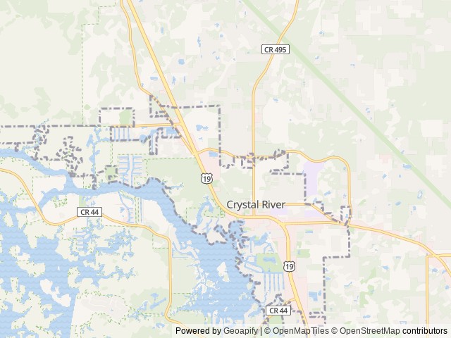 Map of Sweet Citrus Acres RV Resort location at Crystal River, FL, United States