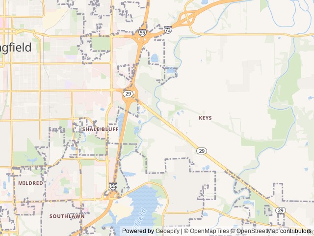 Map for Epic Hurricane Escape Thor Motor Coach 34R Class A near Springfield, MO