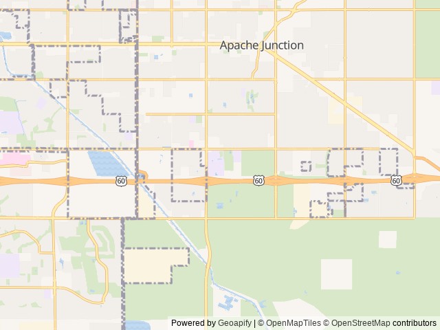 Map of Superstition Shadows (Age Restricted 55+) location at Apache Junction, AZ, United States