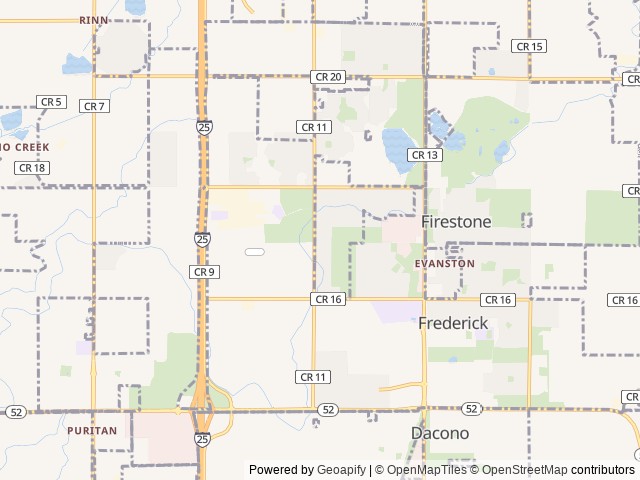 Map for FAMILY FRIENDLY ASPEN TRAIL CAMPER near Longmont, CO