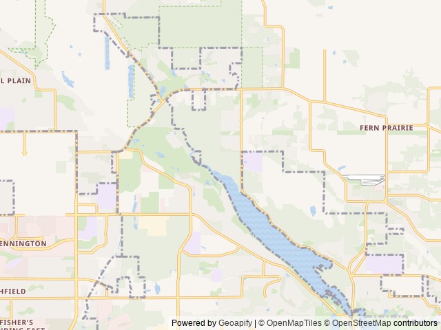Map of Camp Currie location at Camas, WA, United States