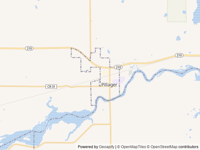 Map for 2021 Keystone RV Cougar 368MBI near Pillager, MN