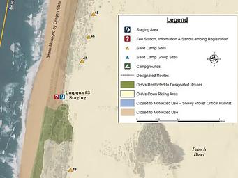 UMPQUA 3 SAND CAMPING MAP