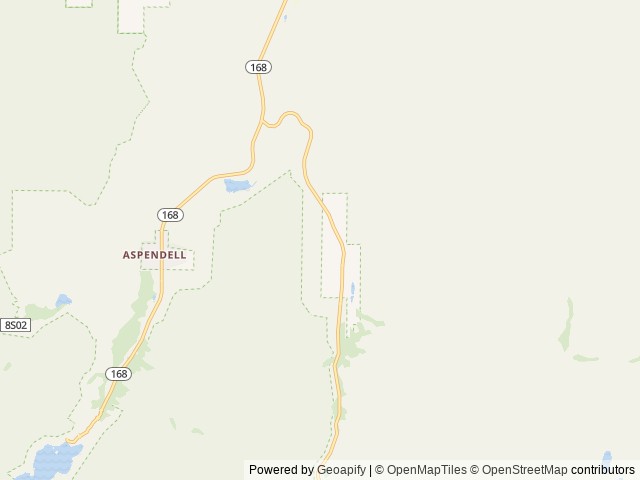 Map of Creekside RV Park location at Bishop, CA, United States