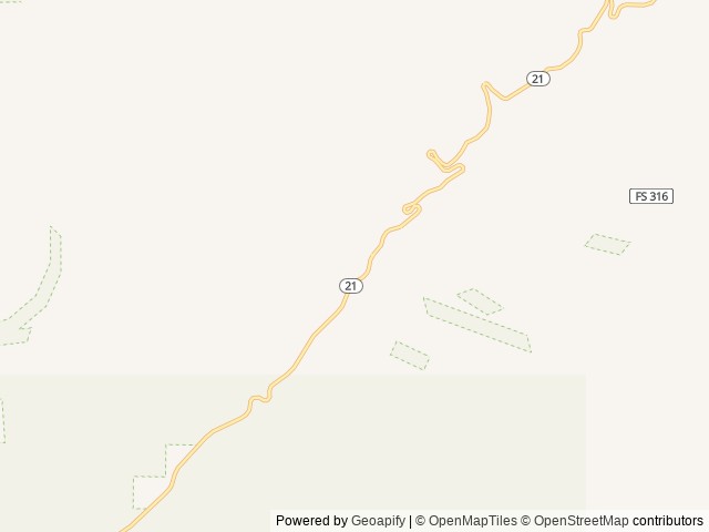Map of Edna Creek Campground location at Idaho City, ID, United States